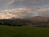 Cathkin Peak sunrise pano
