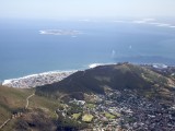 Wes_62 - View from Table Mountain down to Table Bay - Robben Island in the centre