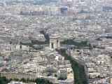 Par_19 - Arc de Triomphe - seen from the top of the Eiffel tower